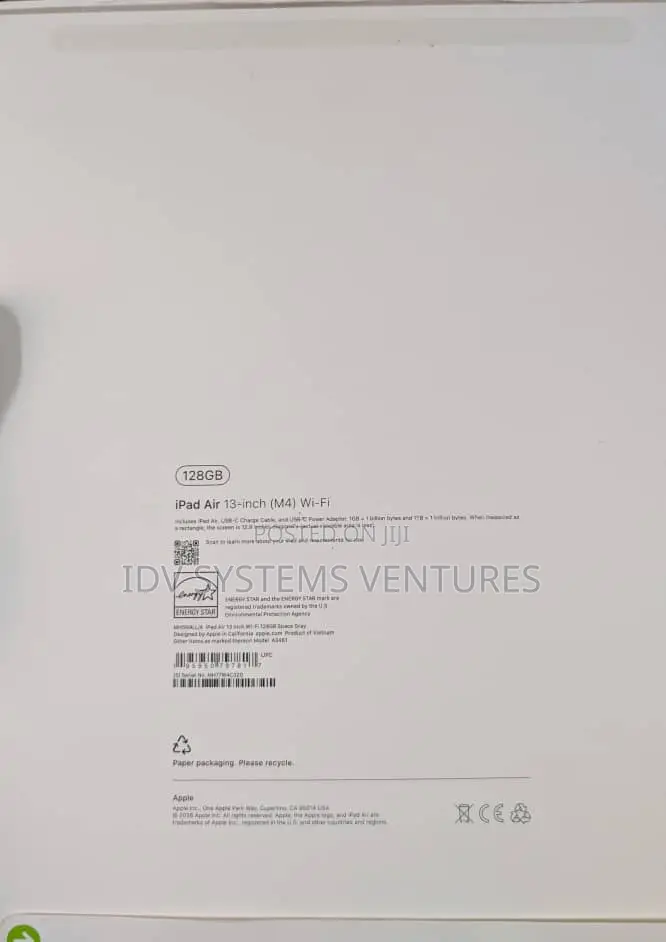 New Apple iPad Air 13 (2026) 128 GB