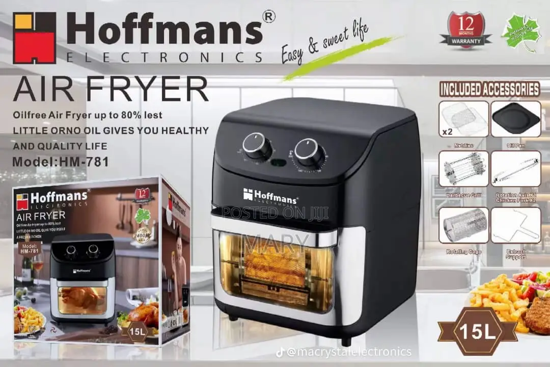 15liters (15l) Hoffmann Manual Airfryer