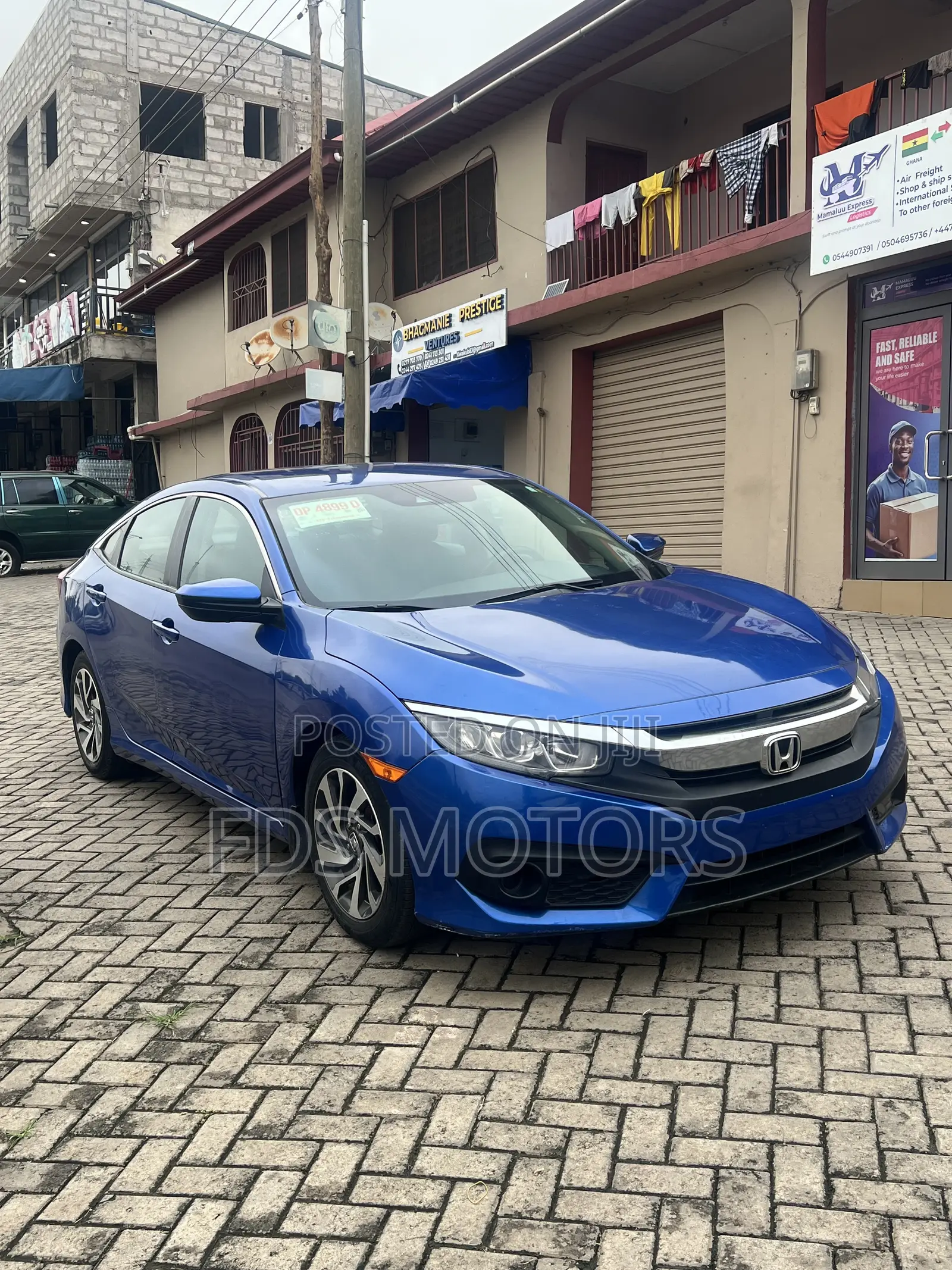 Honda Civic EX Sedan 2018 Blue