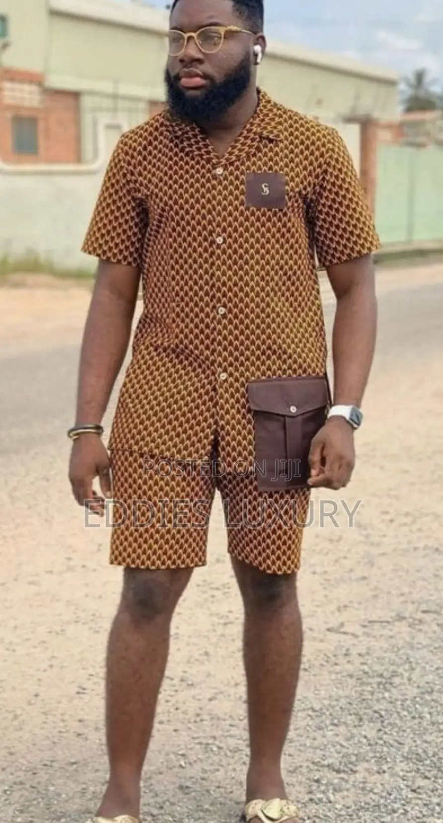 Exclusive Ankara Shirt With Down