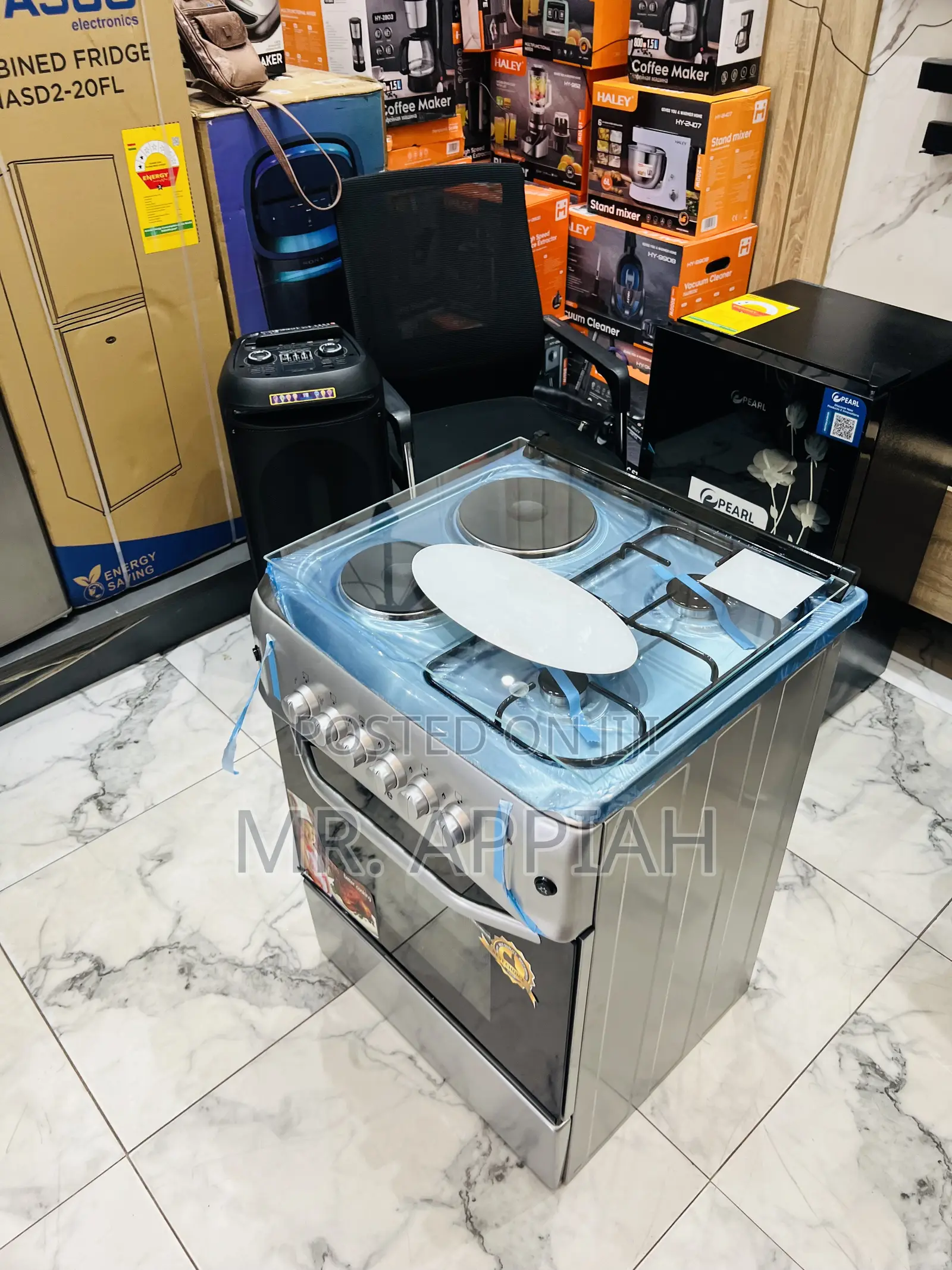 Super Affordable Ferre 2 Gas + 2 Electric Burner(60x60cm)Gray 