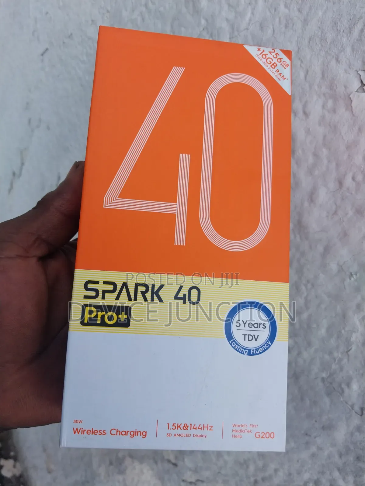 New Tecno Spark 40 Pro+ 256 GB Black