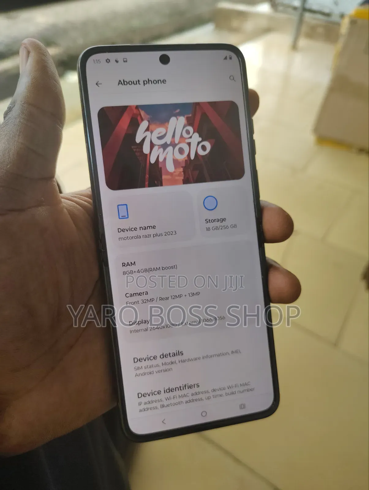 Motorola Razr (2023) 256 GB Black
