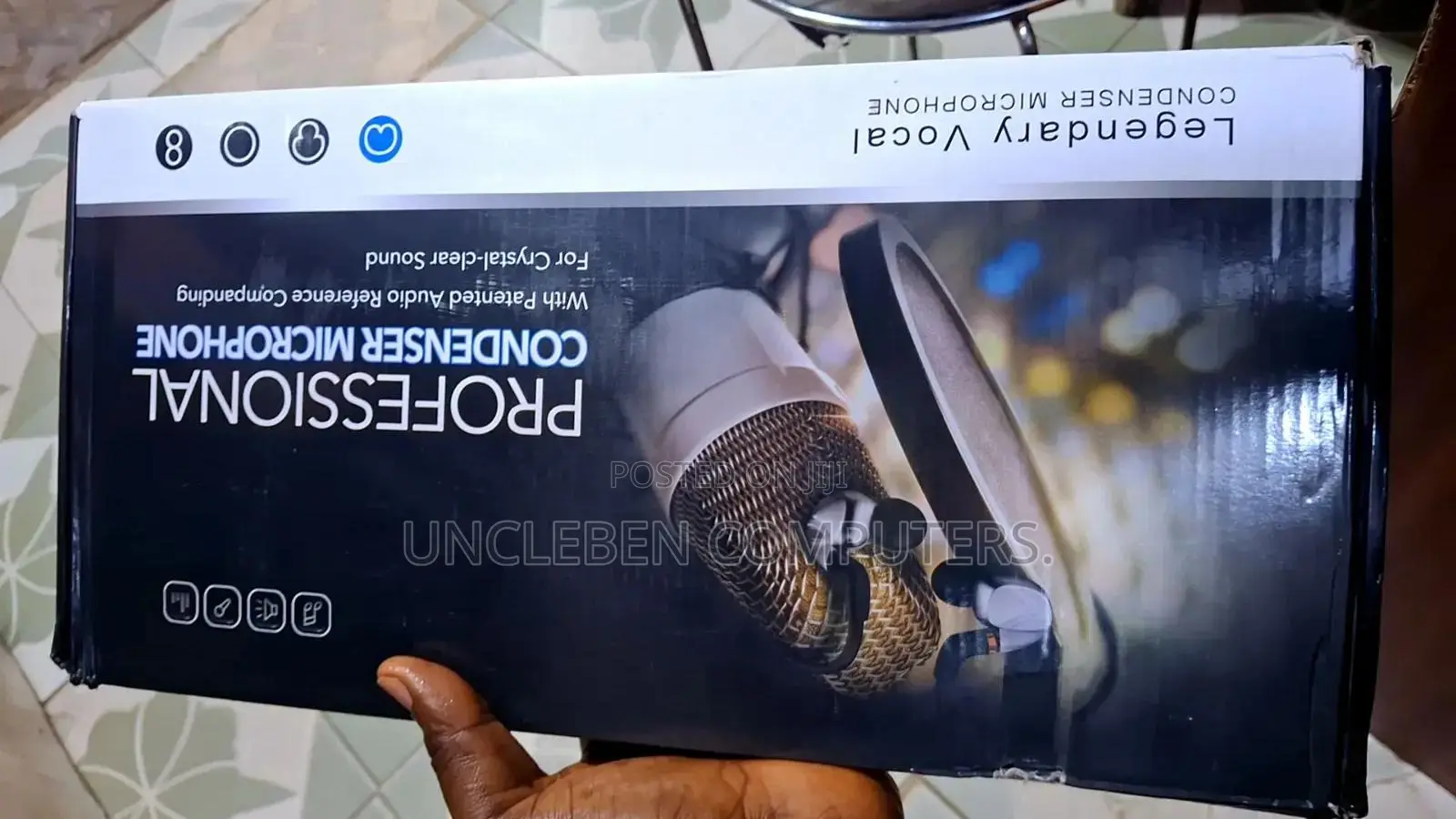 Professional Condenser Microphone With Sound Card