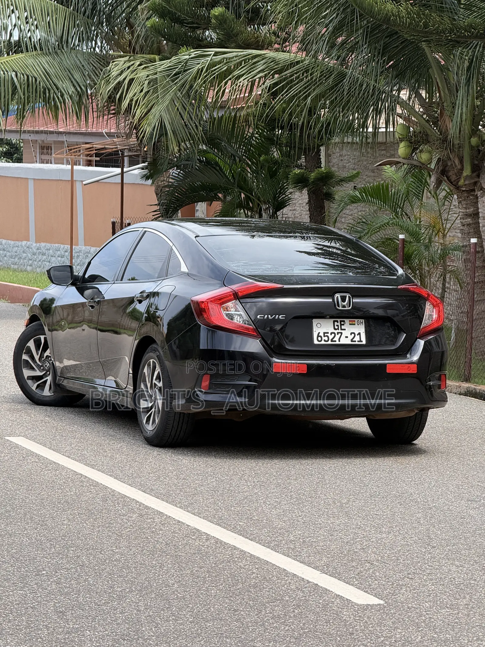 Honda Civic EX Sedan 2018 Black