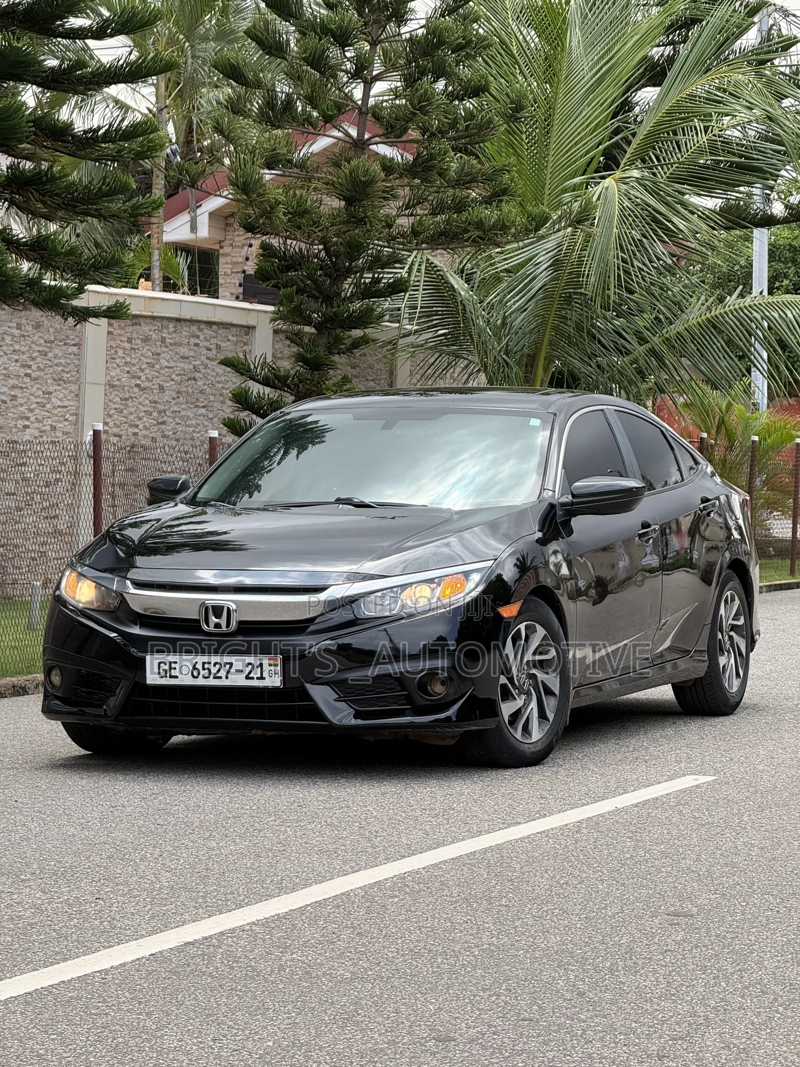 Honda Civic EX Sedan 2018 Black