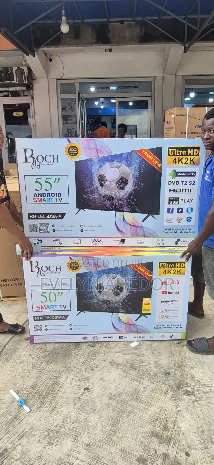 Well.Designed Roch 55 Inches Smart Android Tv Uhd for Sale