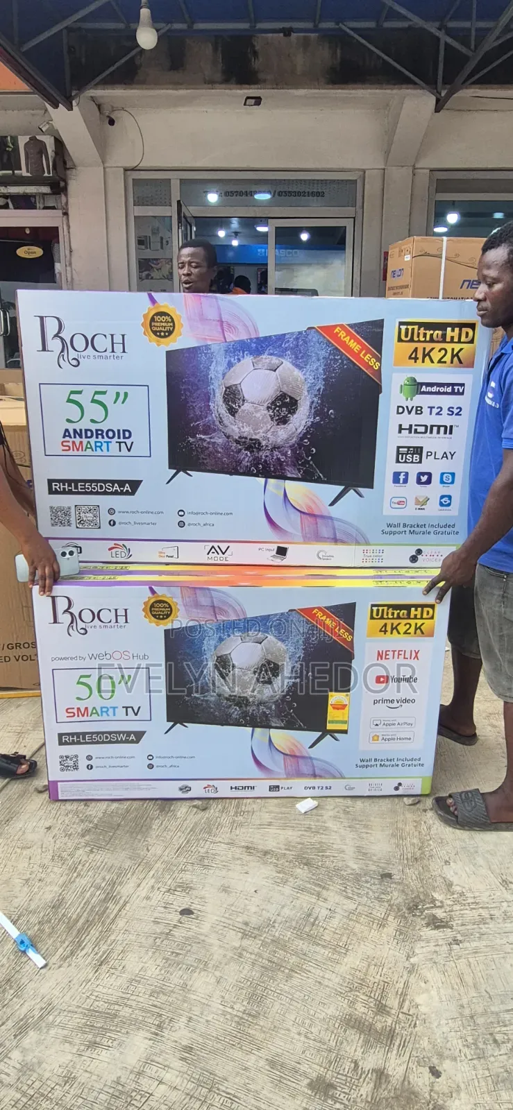 Well.Designed Roch 55 Inches Smart Android Tv Uhd for Sale