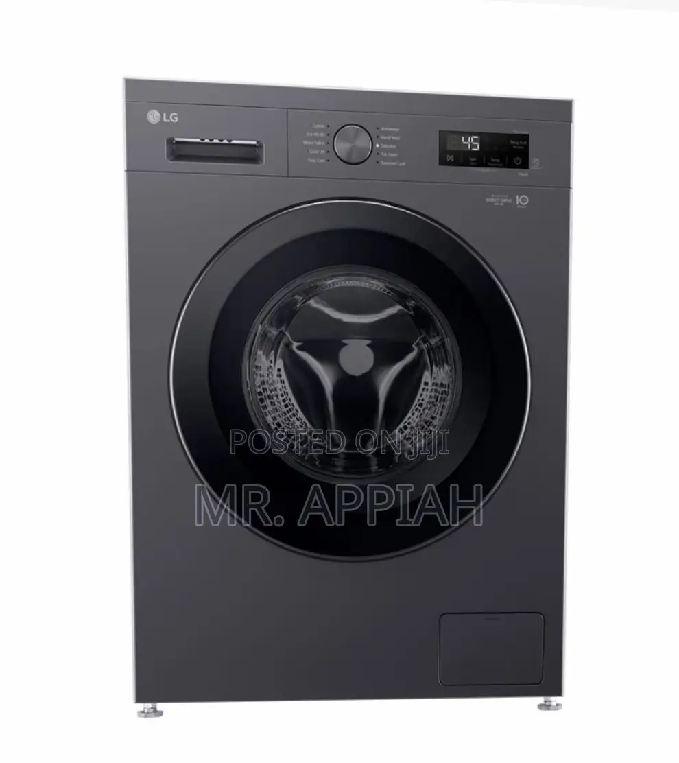 Order Unique Lg 8kg Front Load Washing Machine(Inverter) Black