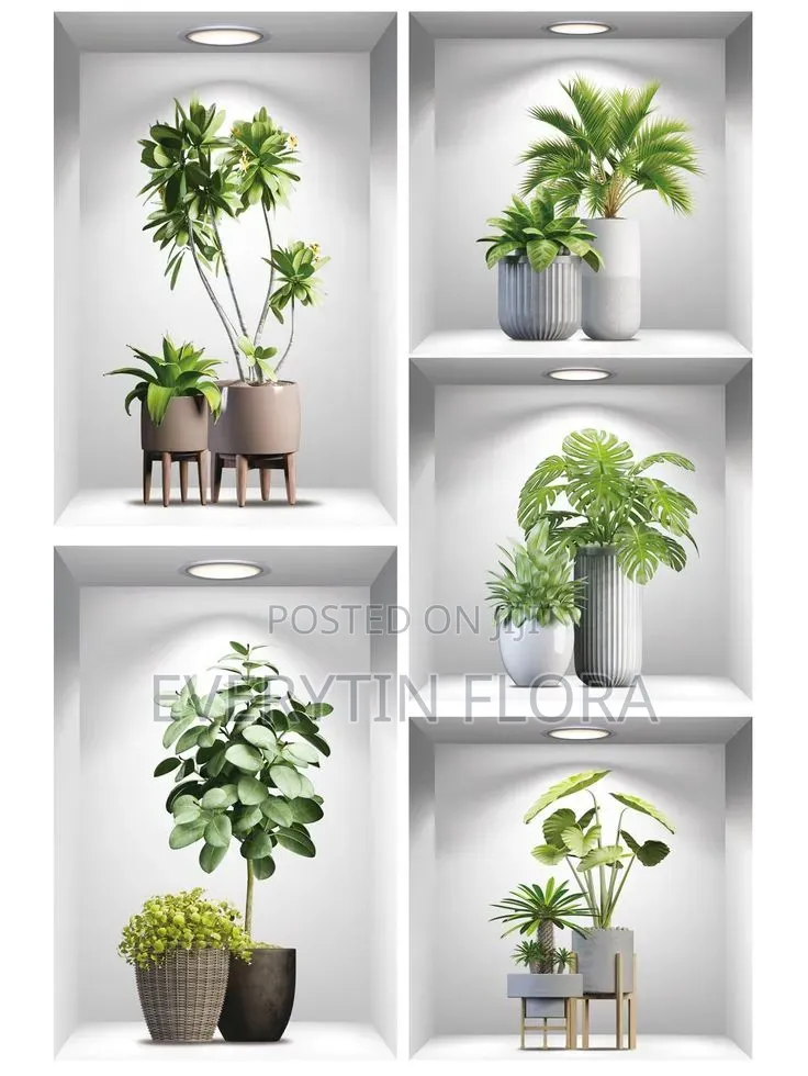3d Plant Wall Sticker Decal