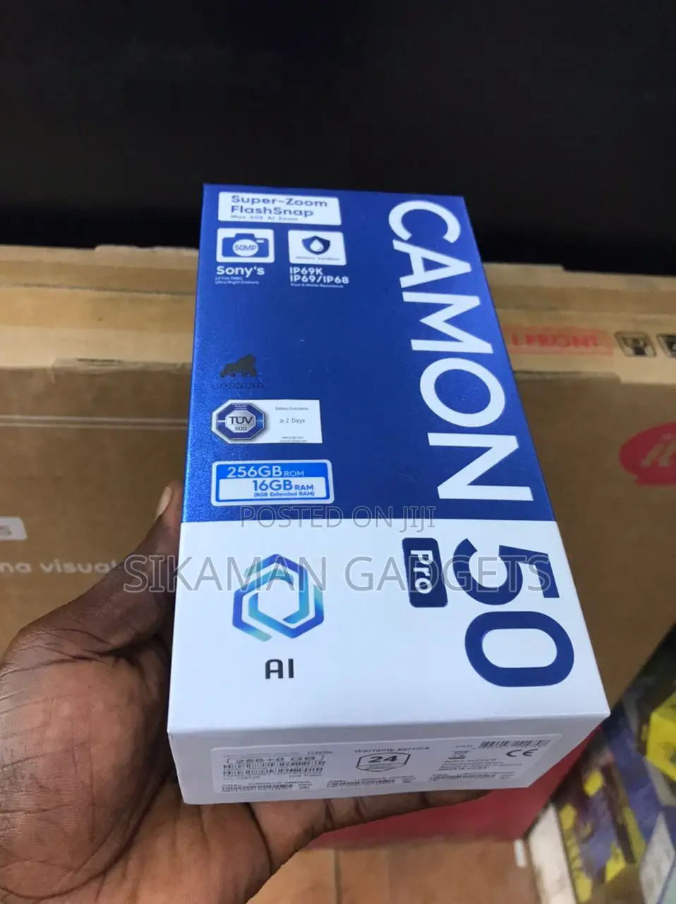 New Tecno Camon 50 Pro 256 GB Blue