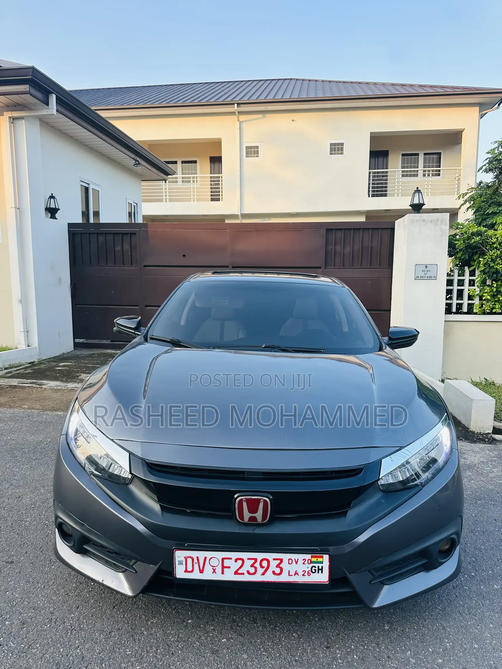 Honda Civic EX Sedan 2018 Gray