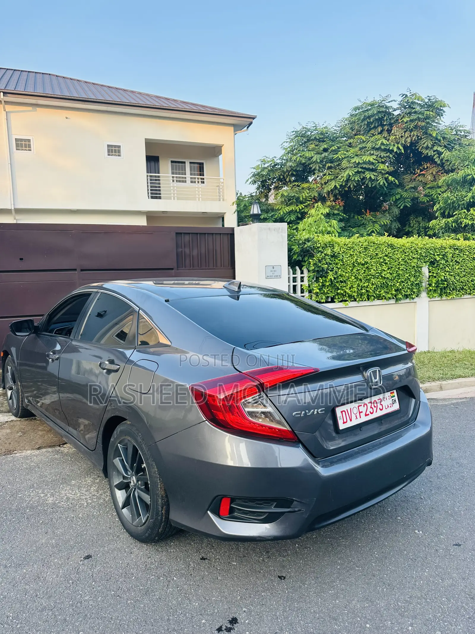 Honda Civic EX Sedan 2018 Gray
