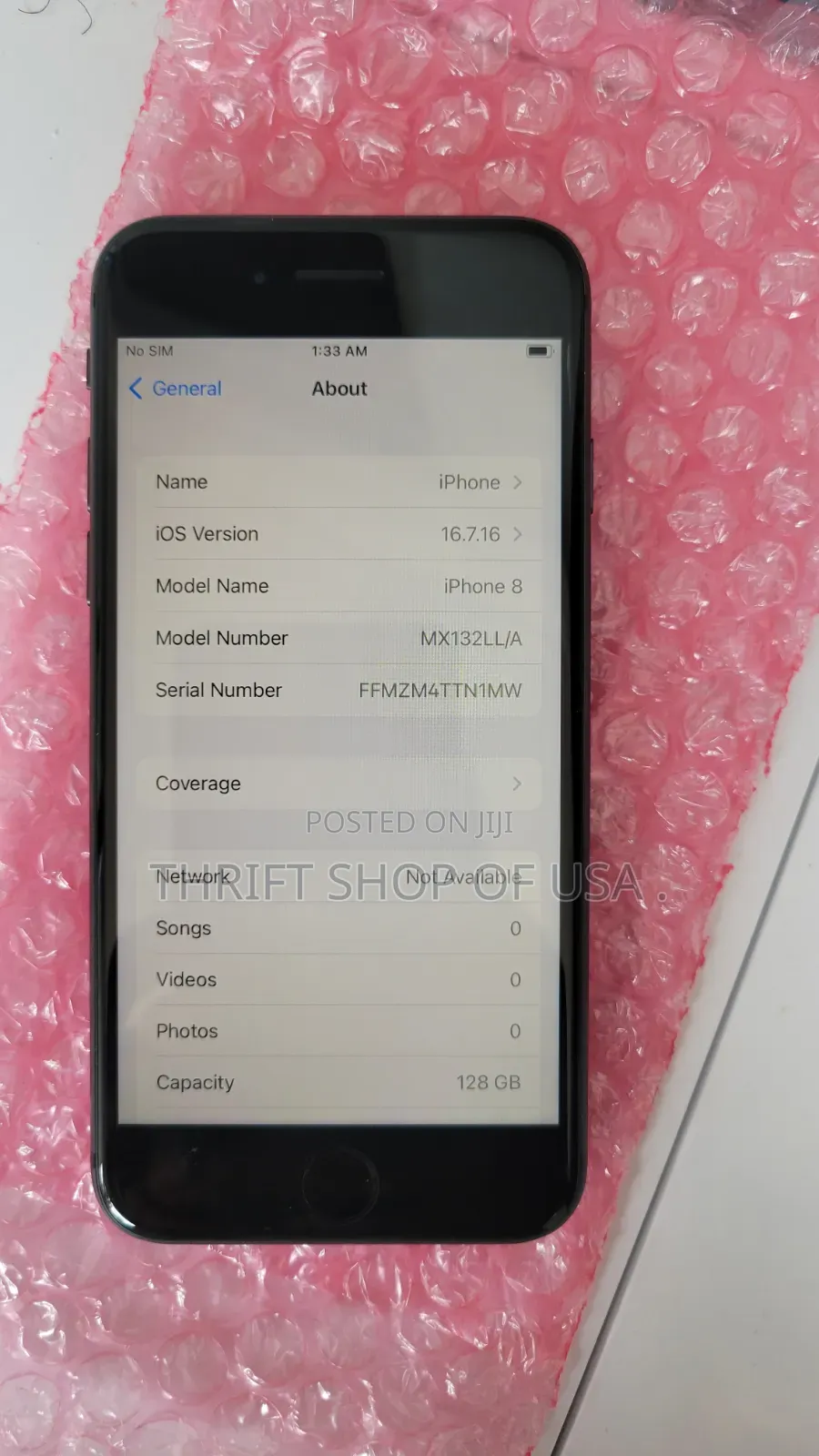 Apple iPhone 8 128 GB Black