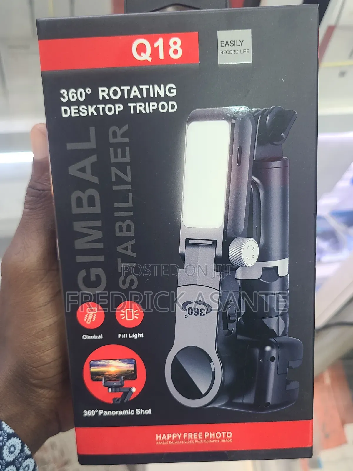  Q18 360° Ai Smart Gimbal With Led Fill Light