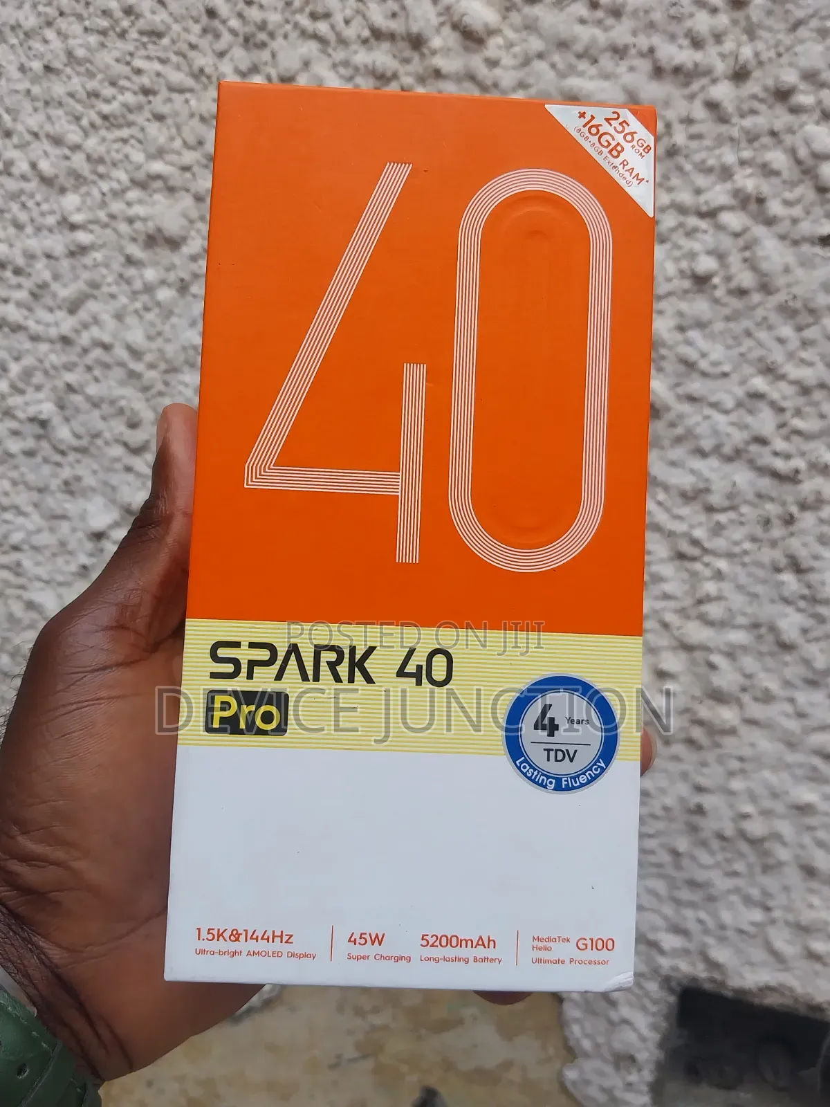 New Tecno Spark 40 Pro 256 GB Black