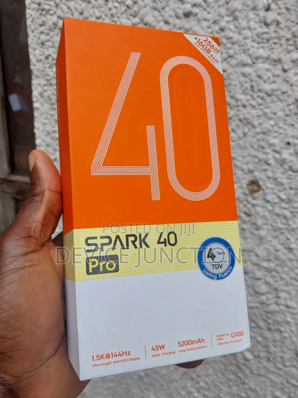 New Tecno Spark 40 Pro 256 GB Black