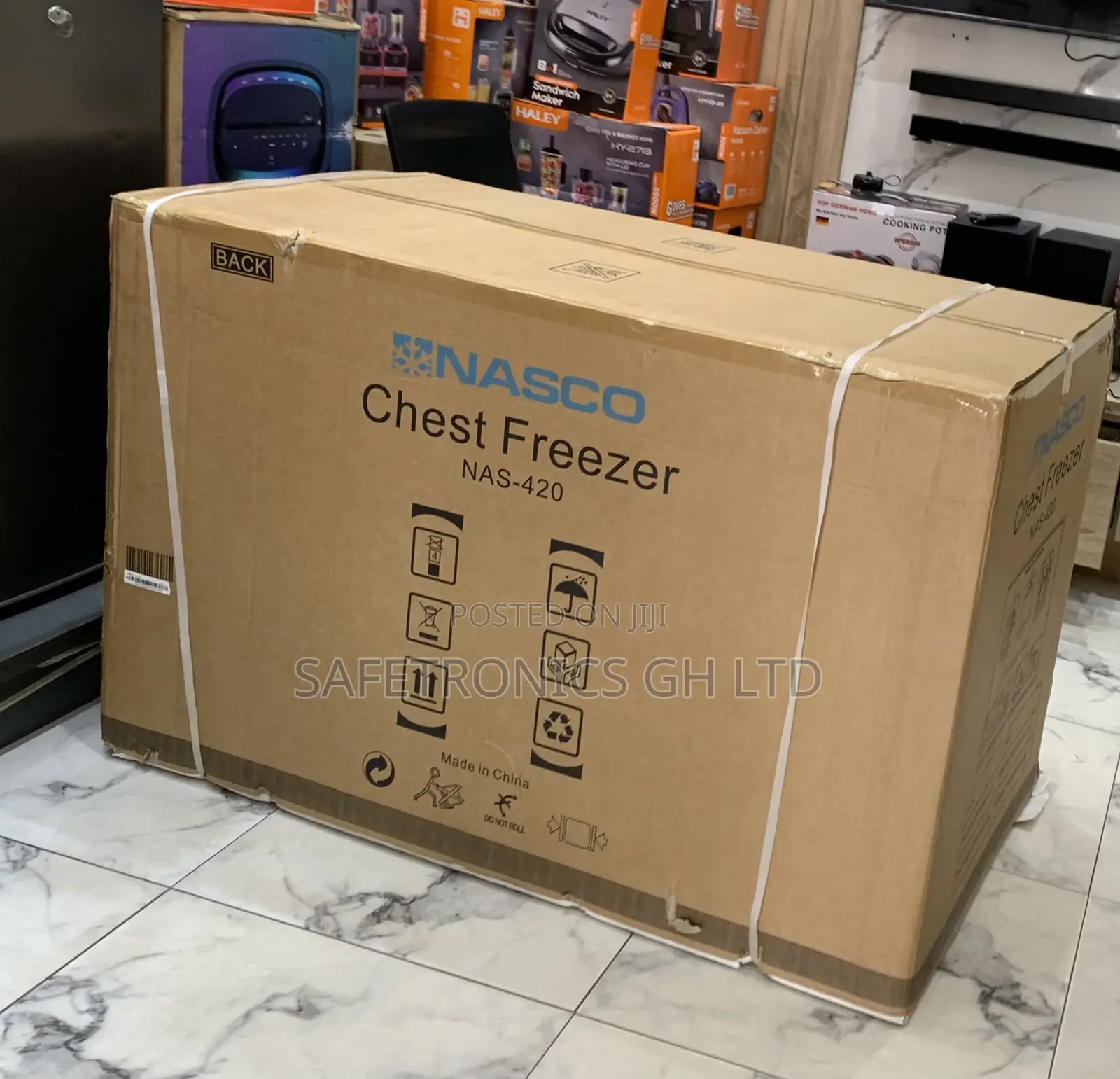 Super Good Nasco 380ltrs Chest Freezer- Nas-420 Grey