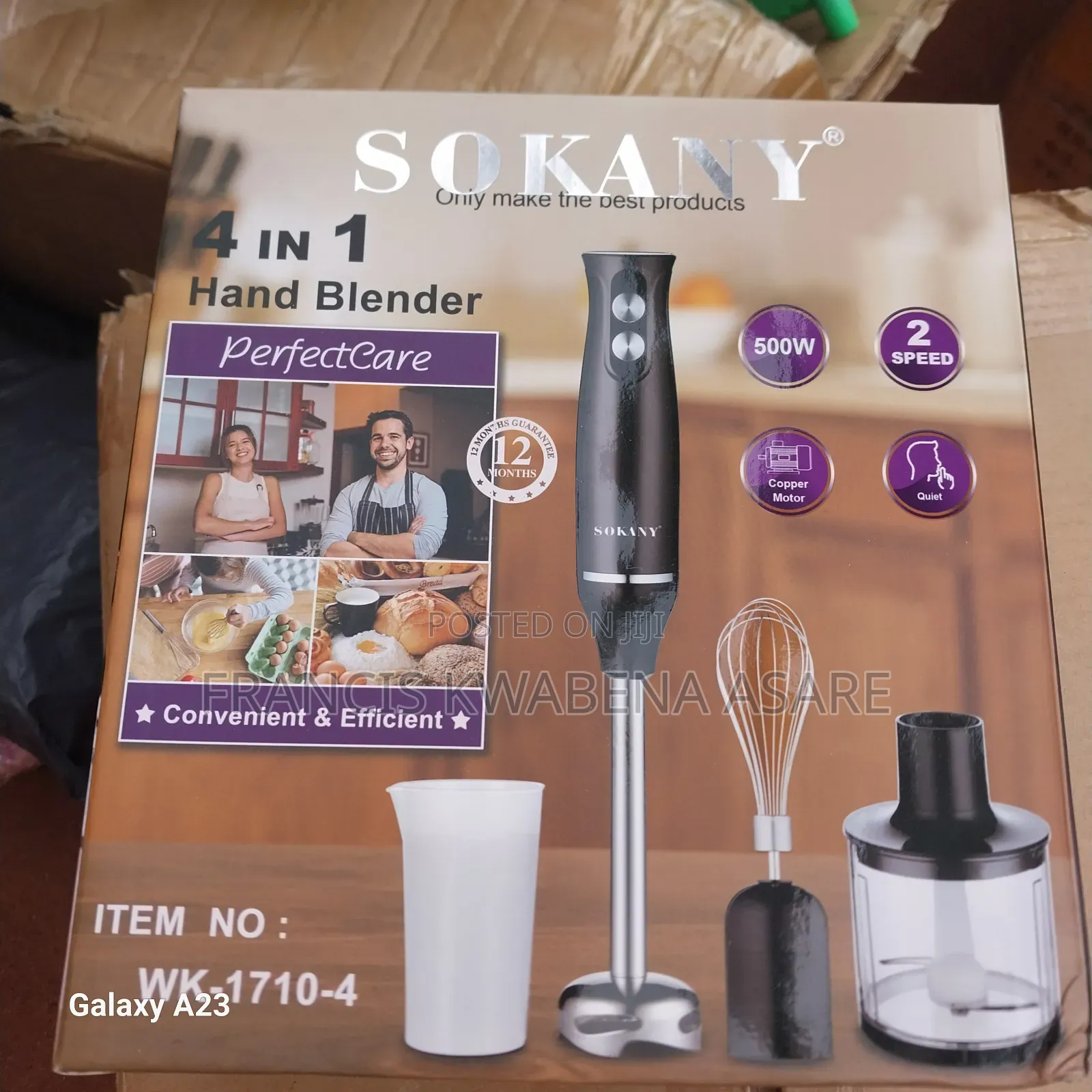 4 in 1 Hand Blender - Sokany