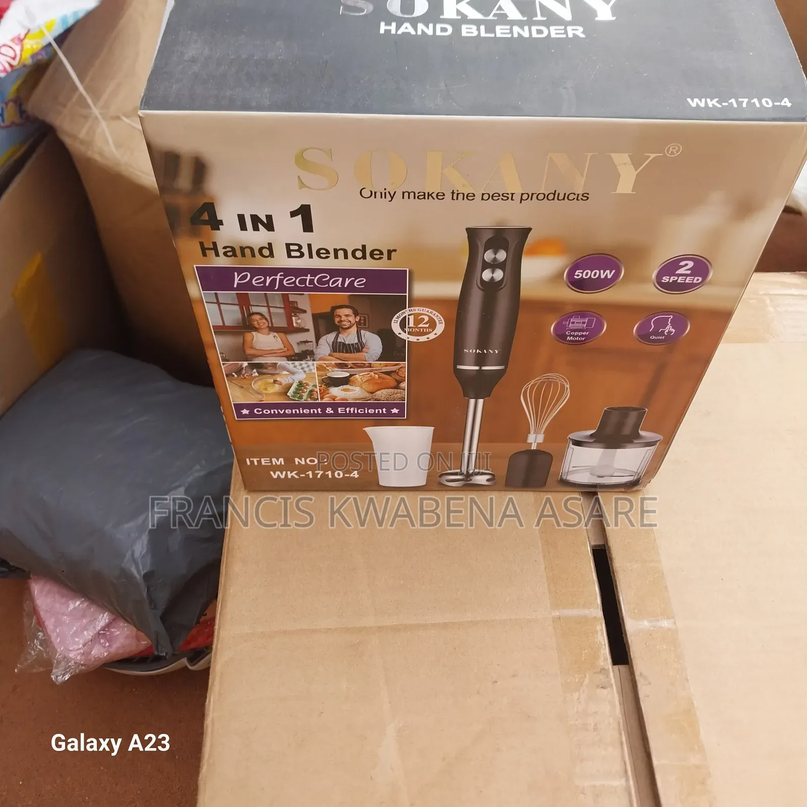 4 in 1 Hand Blender - Sokany