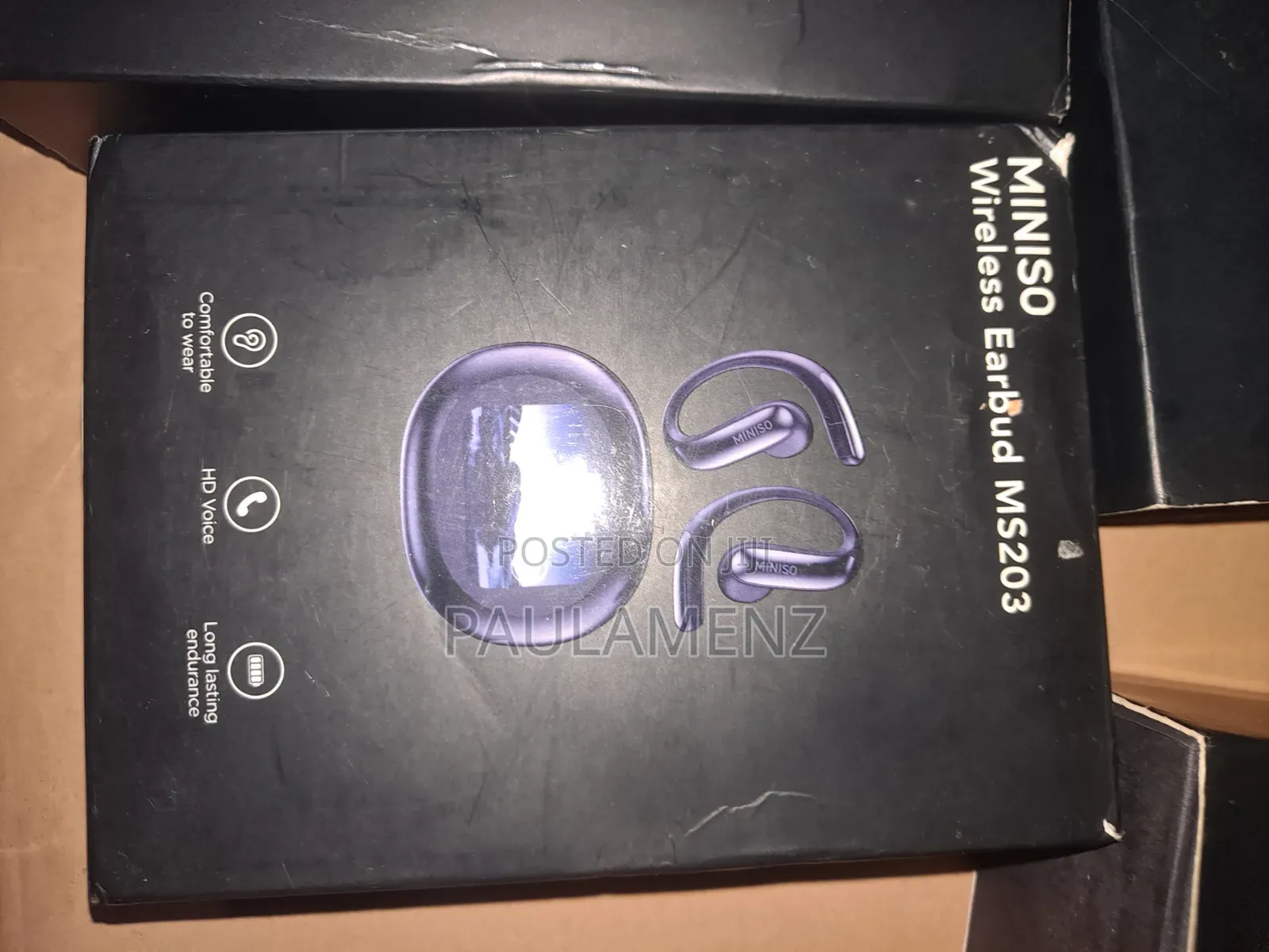 Miniso Ms203 Ai Translation Earbuds With Sd Card Slot and Touchscreen.