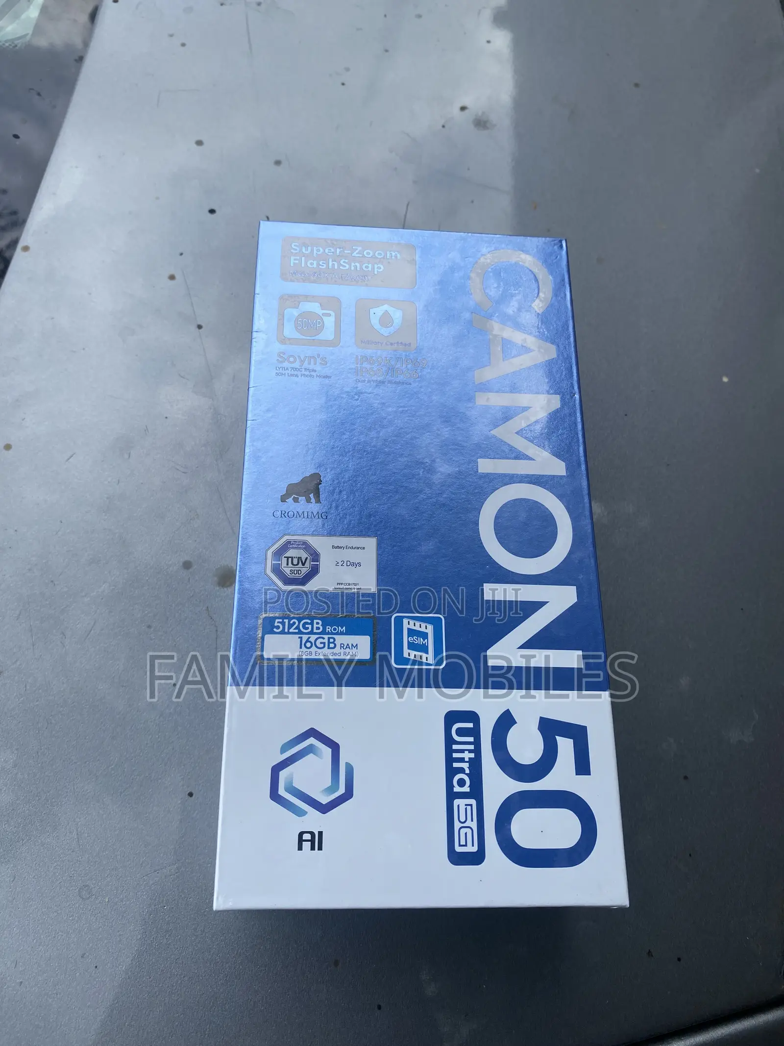 New Tecno Camon 50 Ultra 512 GB Gray