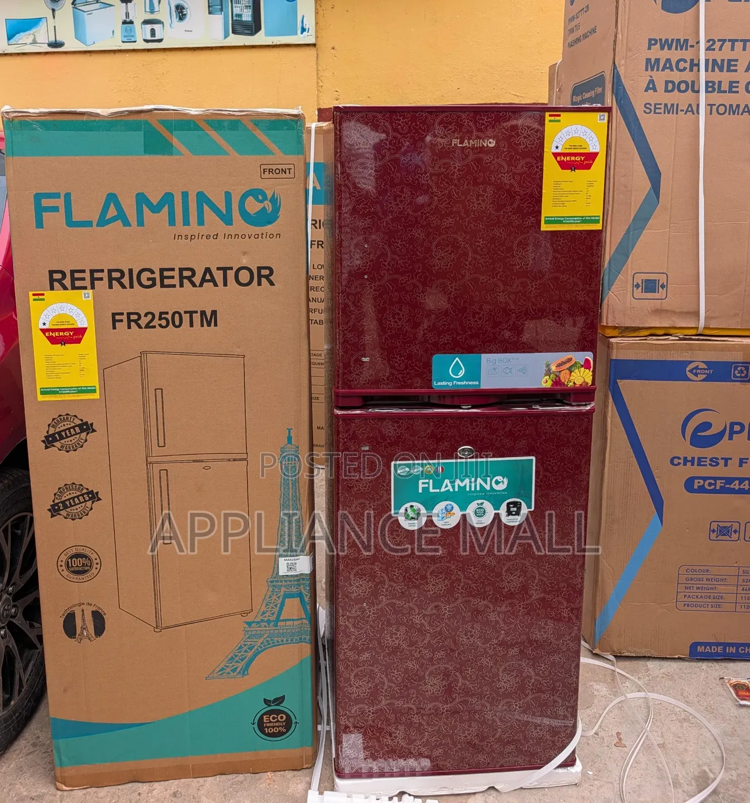 Flamino Fridge 195l (Red)