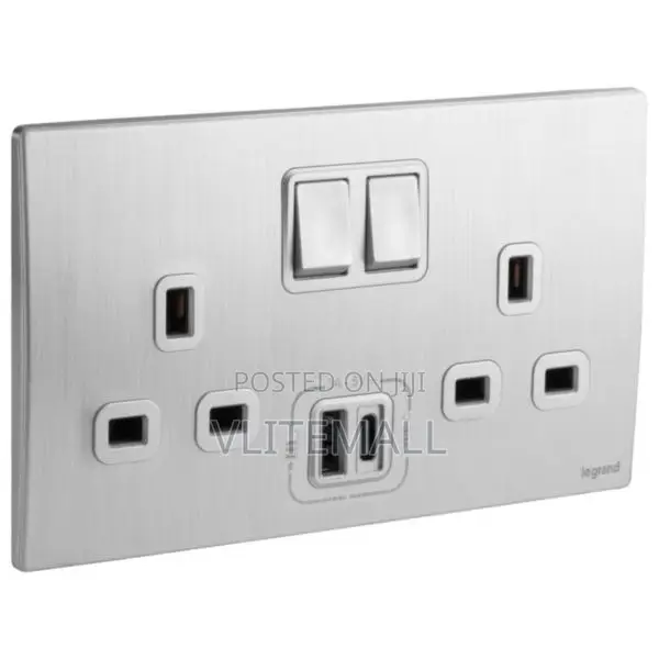 Lg 281136bb Mallia Bs 2g Sw. Socket 13a W/Usb A+C