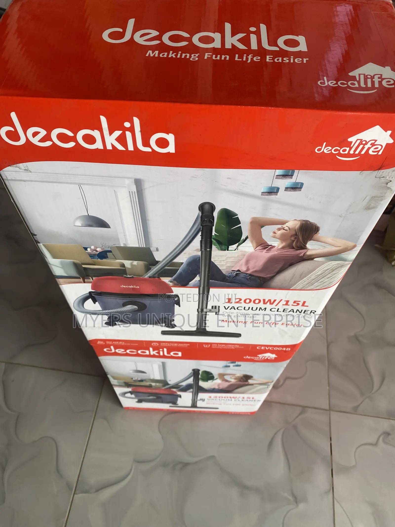 Salon/Barber Vacuum Cleaner Decakila 15l-Wet Dry