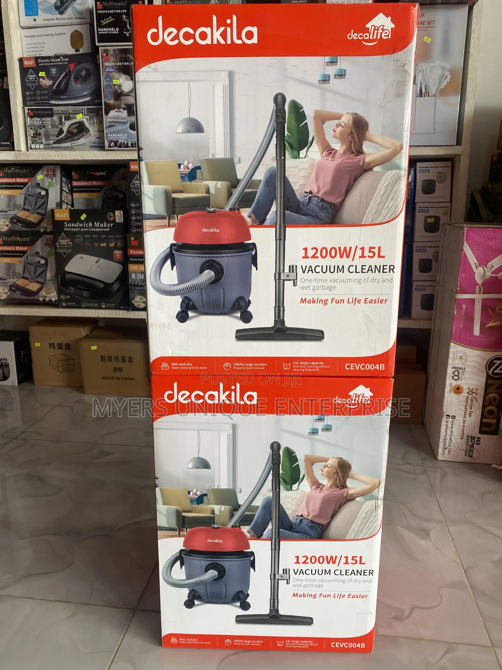 Decakila 1200w Vacuum Cleaner Wet Dry-Thermal Protection Motor
