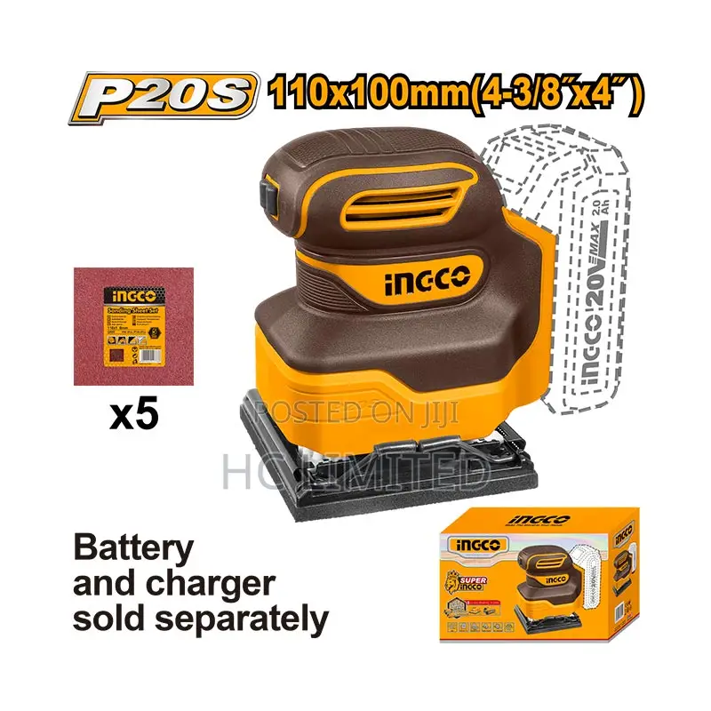 Ingco Cordless Sheet Sander - Cshsli2014