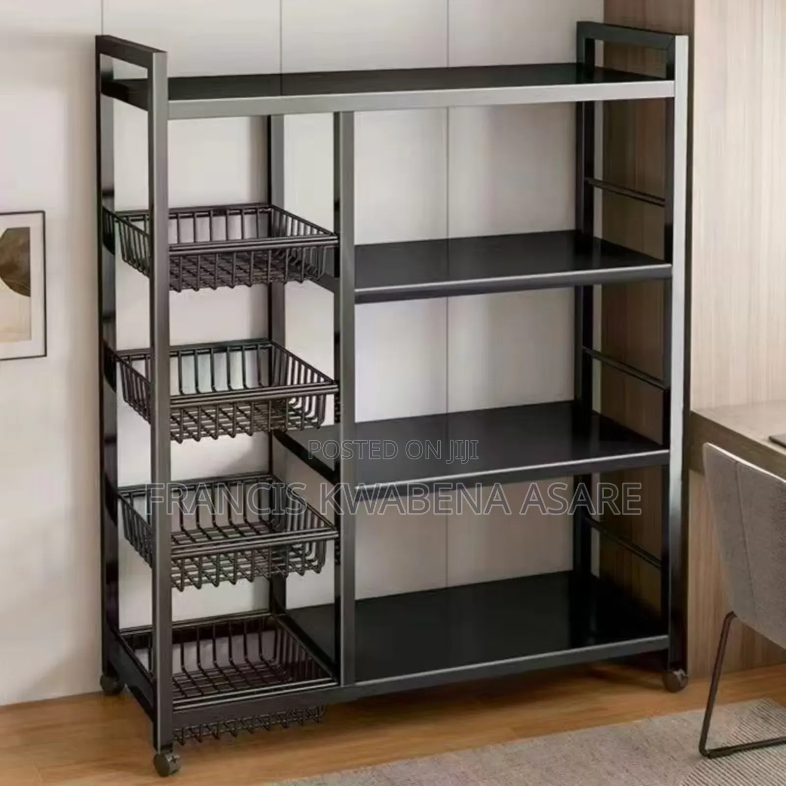 Metal Kitchen Rack 90cm×32cm×135cm