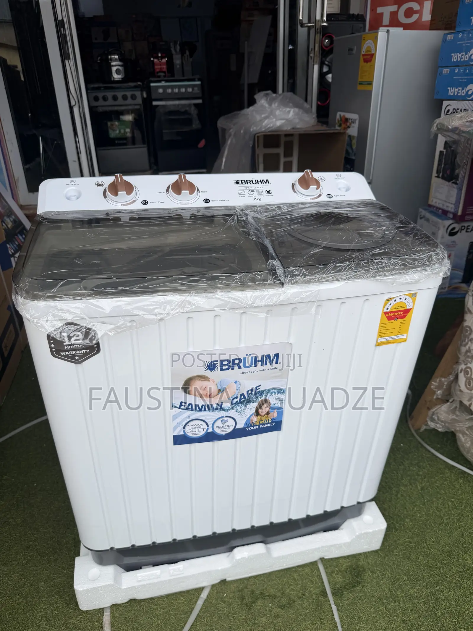 Bruhm 7kg Twin Tab Washing Machine