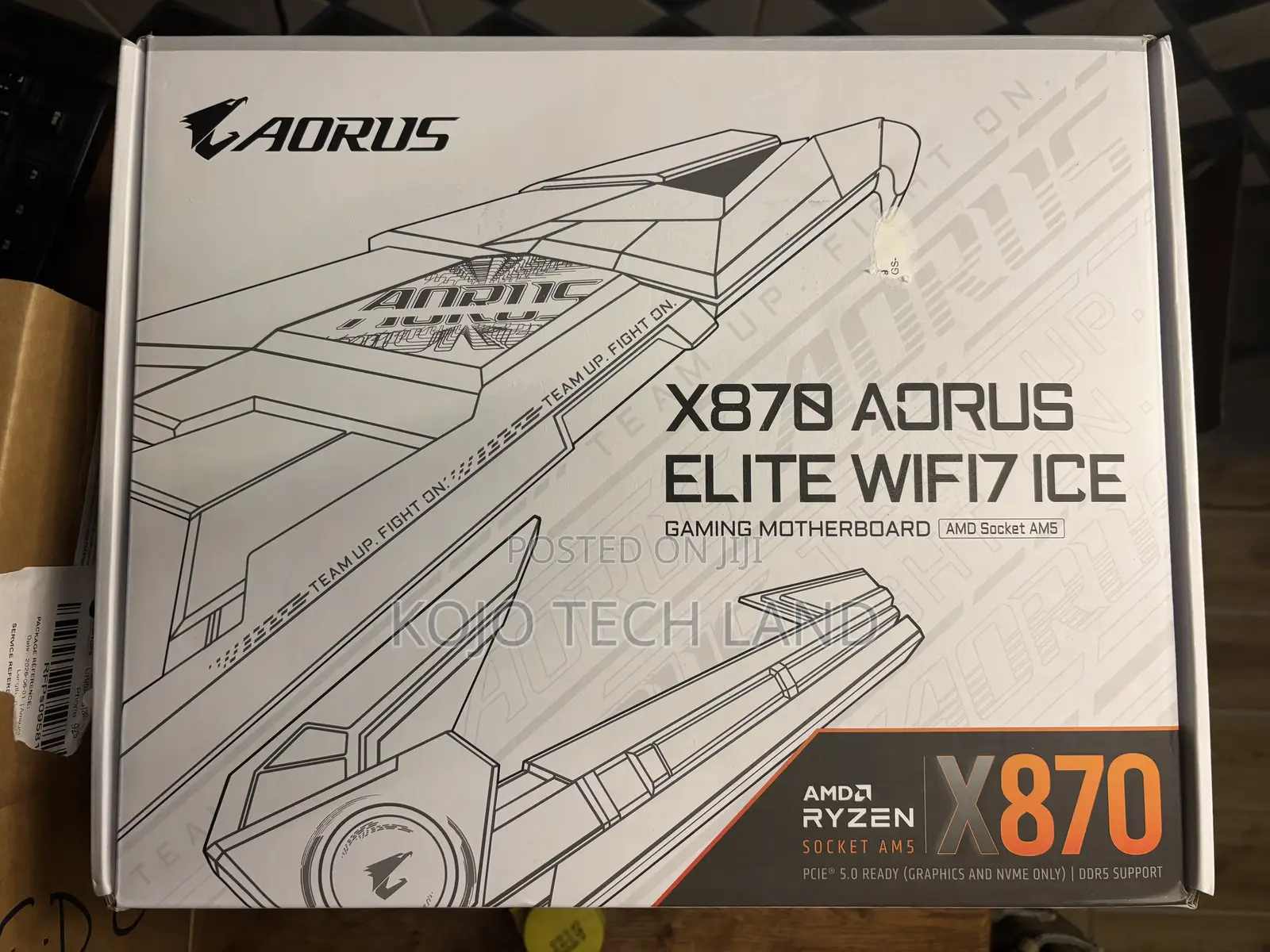 Gigabyte X870 Aorus Elite Wifi7 Ice Amd Am5 Lga 1718 Motherboard, Ddr5