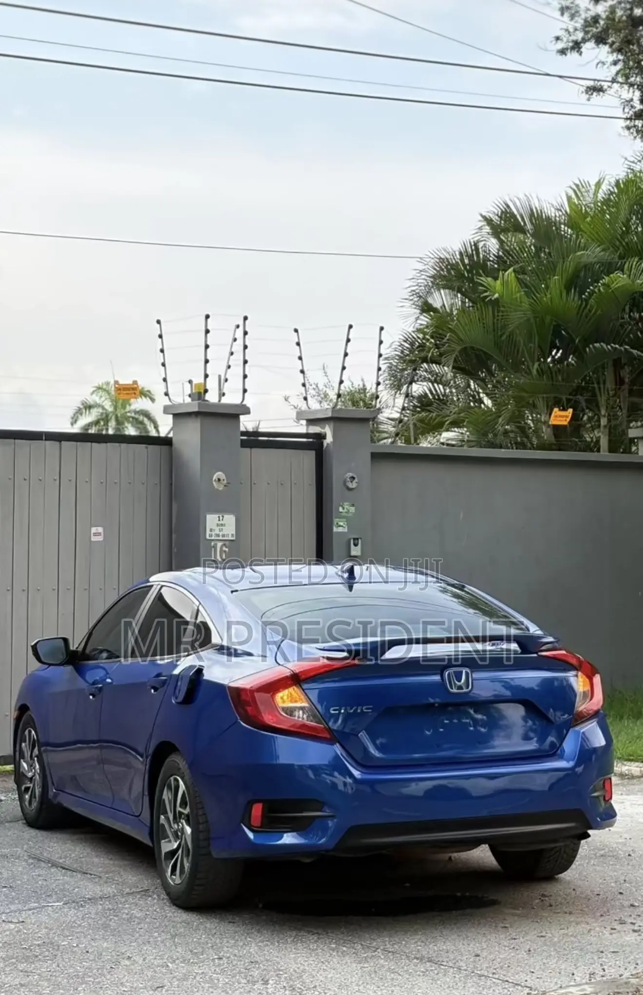 Honda Civic EX Sedan 2018 Blue