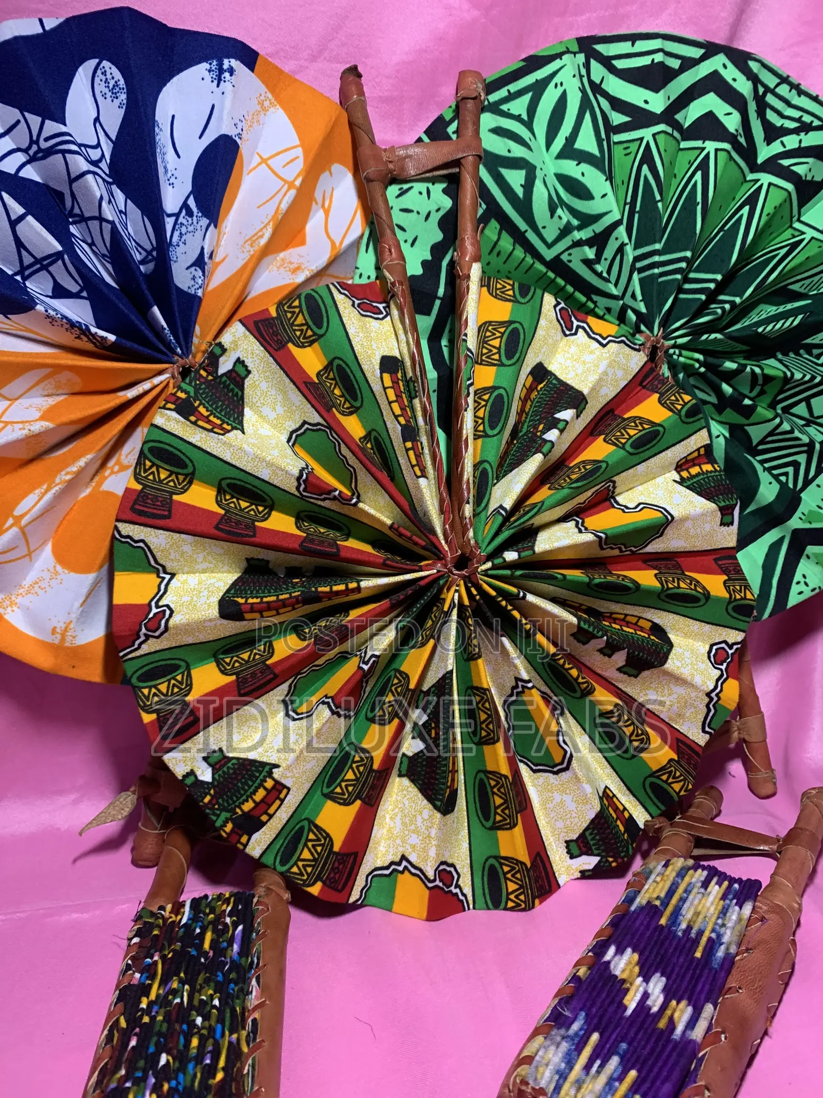 Vibrant Ankara Hand Fans