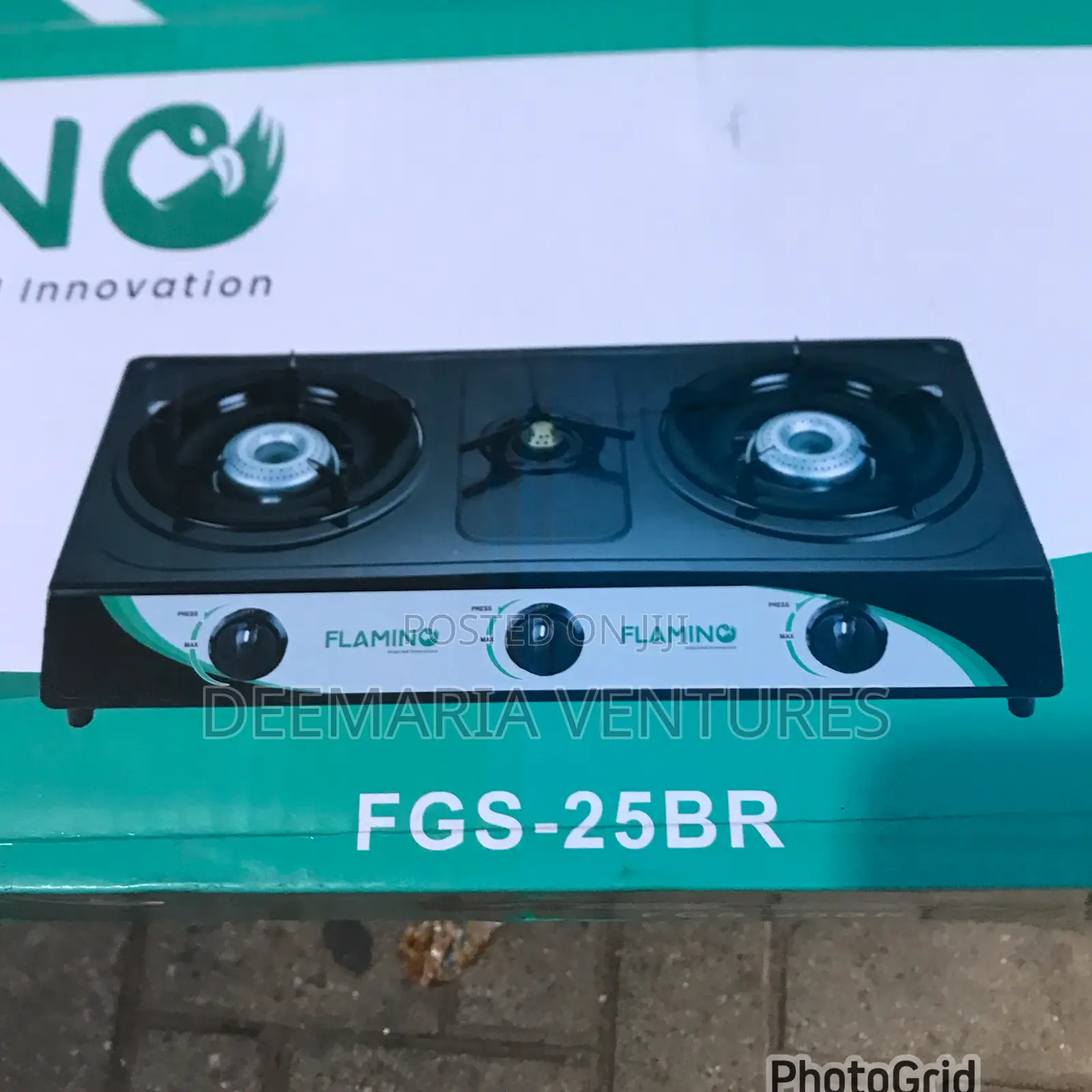 Flamino 3 Burner Auto Ignition Stainless Steel Gas Stove