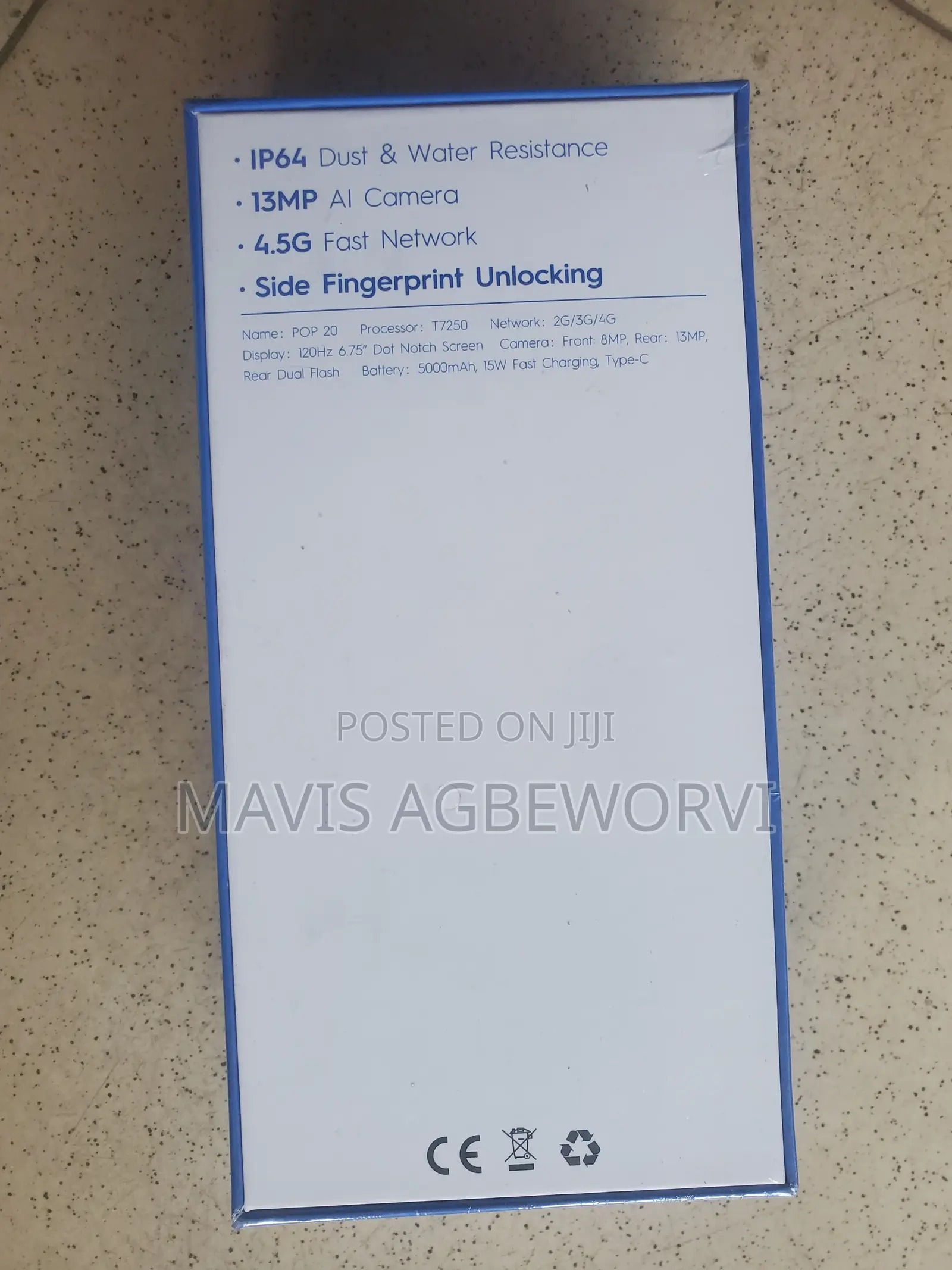 New Tecno Pop 20 128 GB Gray