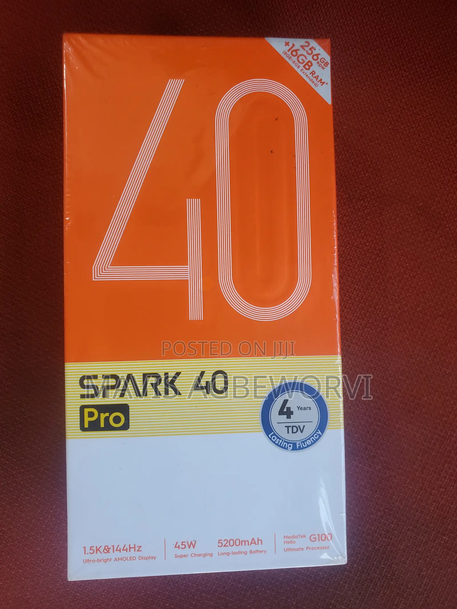 New Tecno Spark 40 Pro 256 GB Black