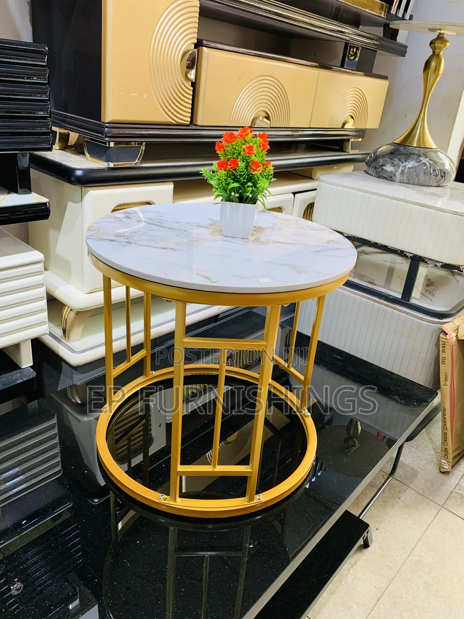 Modern Marble Accent Table