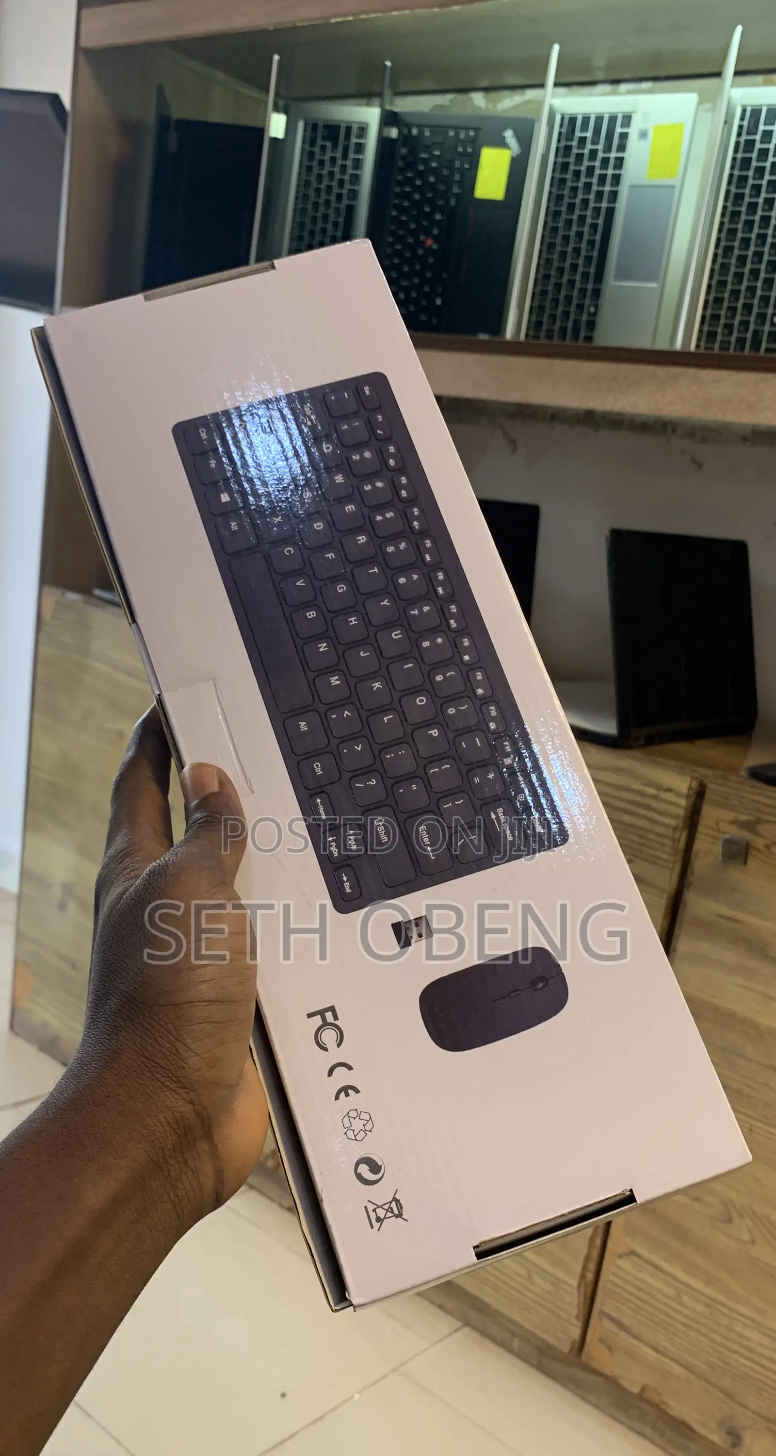 Wireless Keyboard With Wireless Mouse