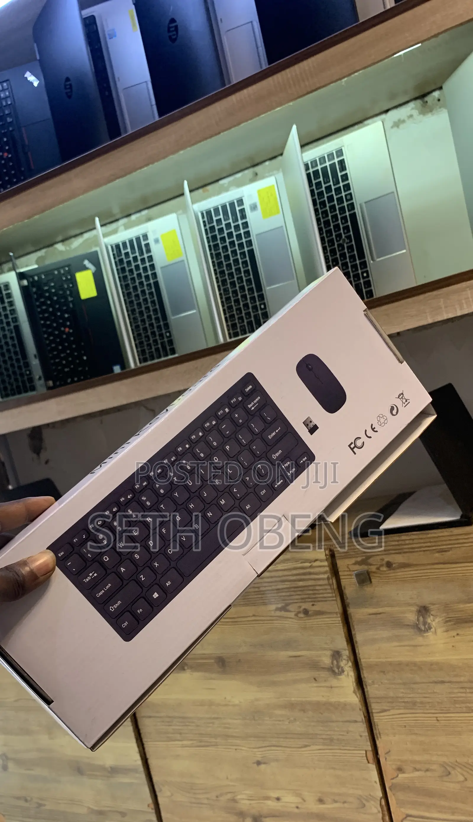 Wireless Keyboard With Wireless Mouse