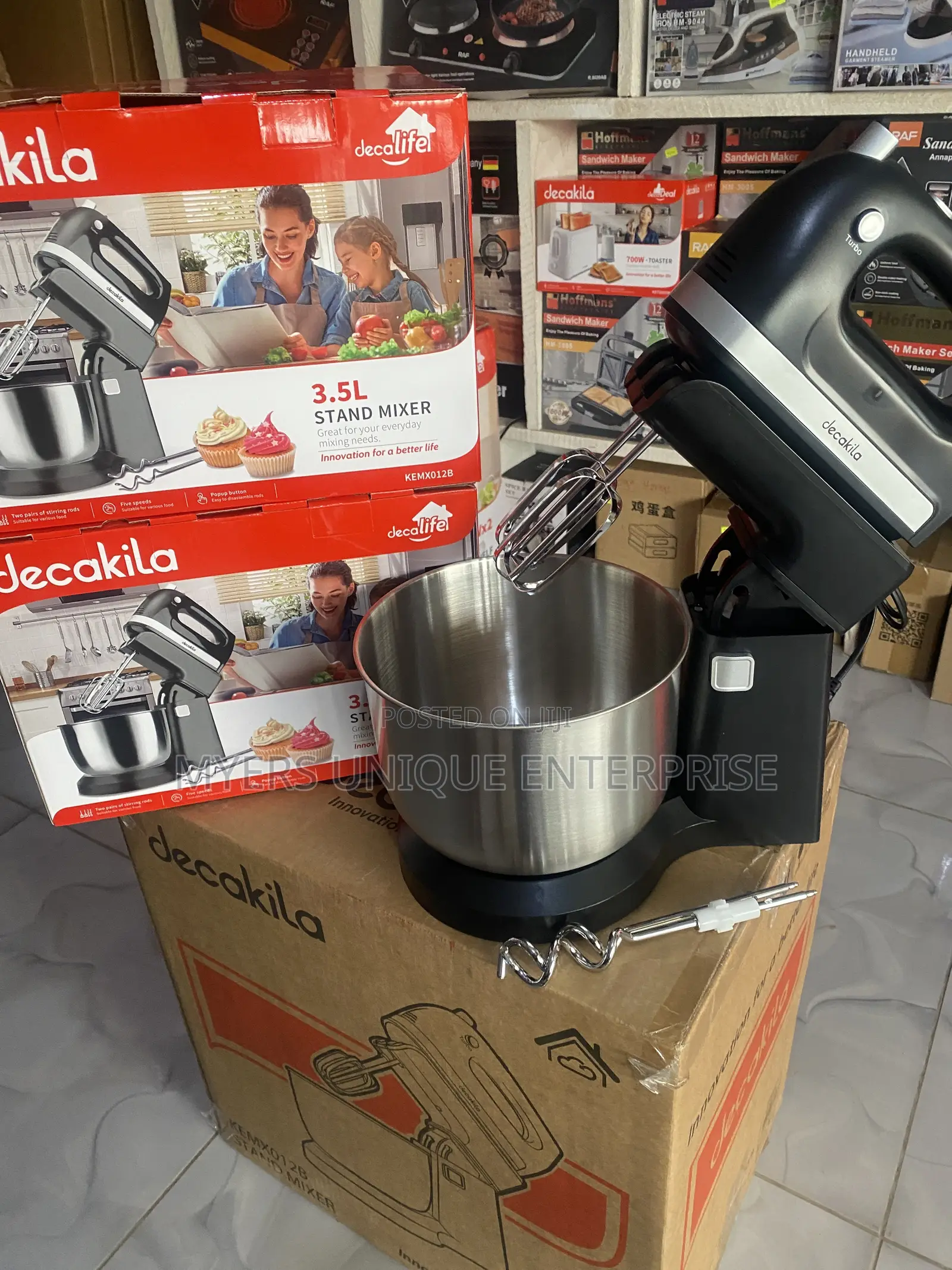 Decakila 3.5l Stand Mixer-Stainless Steel Bowl