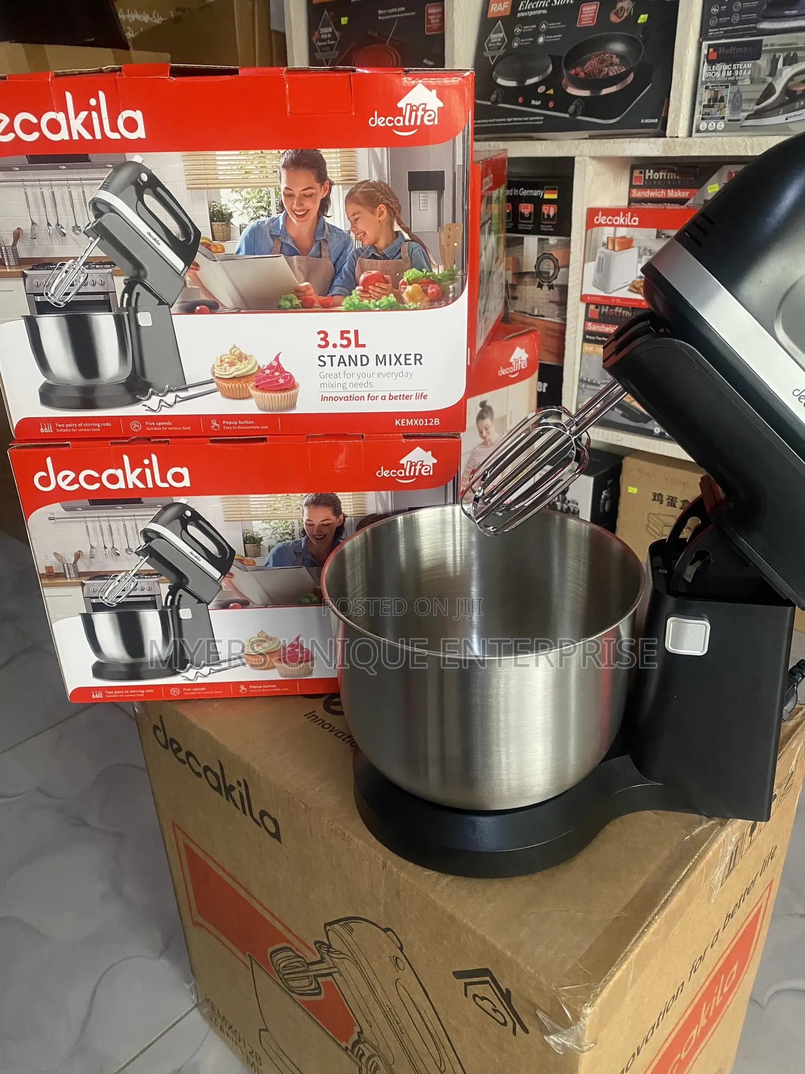 Decakila Stand Mixer 5 Speed+Turbo Function