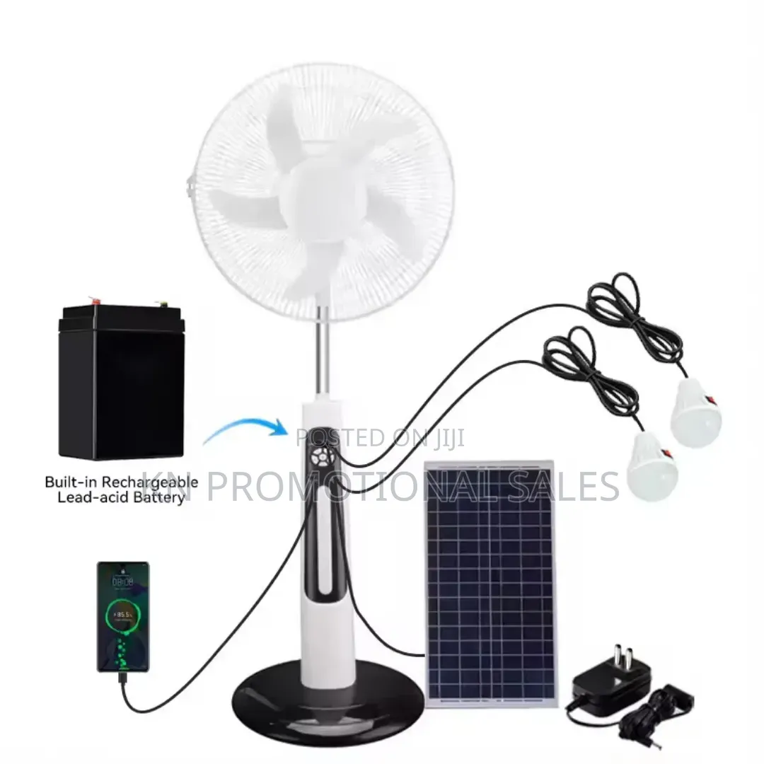 Solar Rechargeable Fan 18 Inches