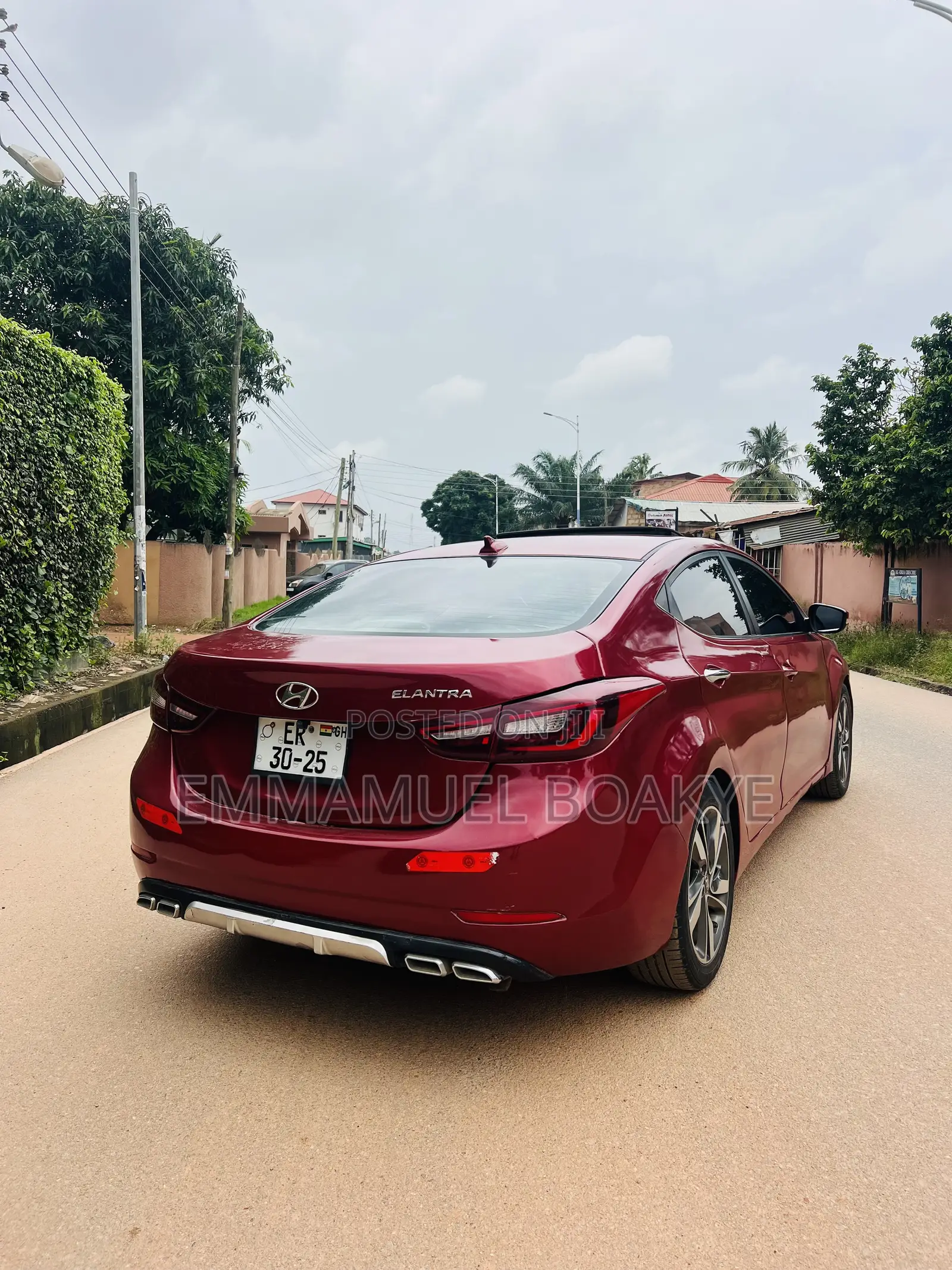 Hyundai Elantra Limited PZEV 4dr Sedan (1.8L 4cyl 6A) 2015 Red