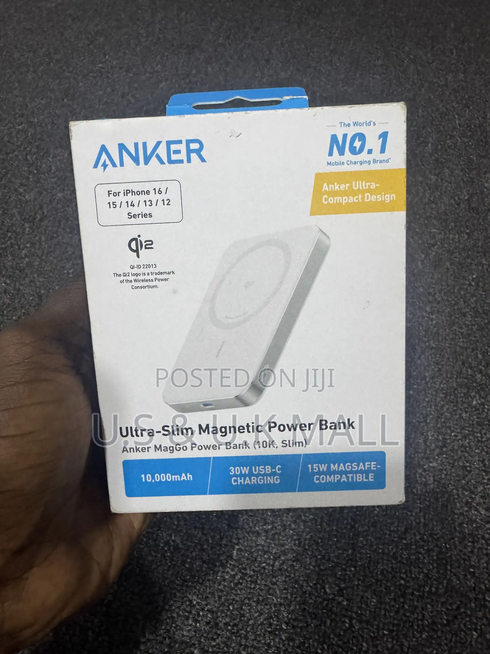 Anker Ultra Slim Magnetic Power Bank 10,000 Mah for Sale