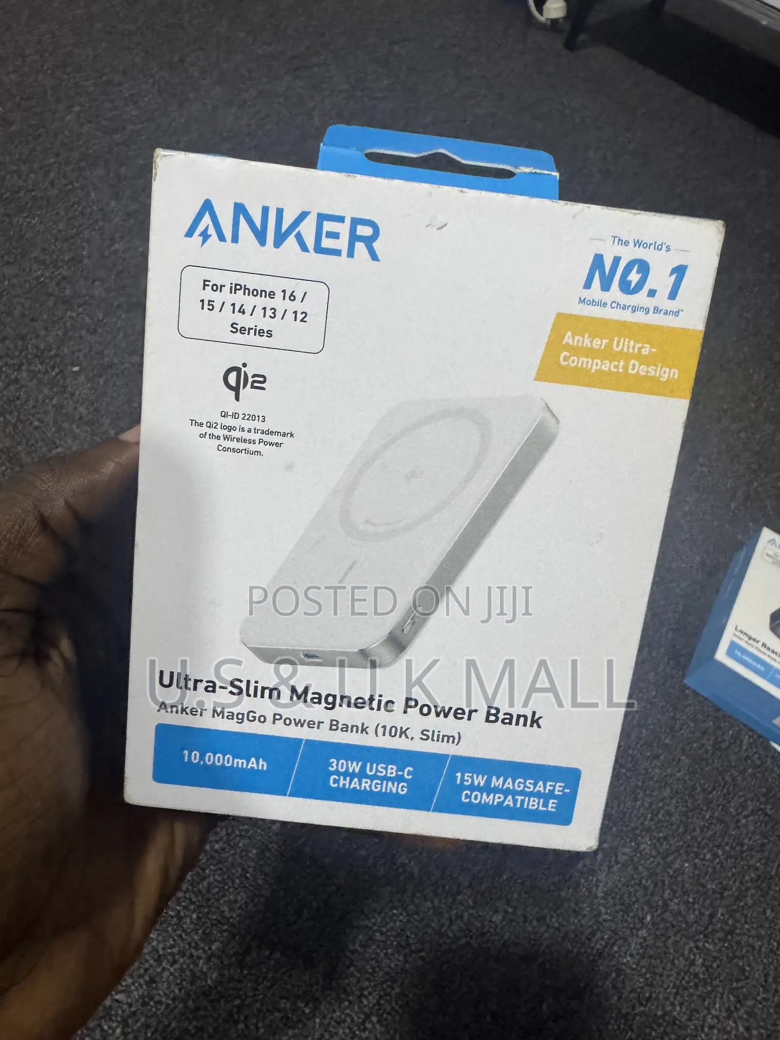 Anker Ultra Slim Magnetic Power Bank 10,000 Mah for Sale