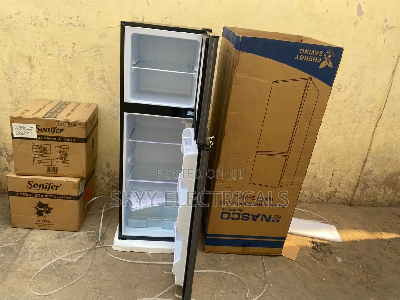 Affordable Nasco 136liters Doubledoor Top Freezer Fridge