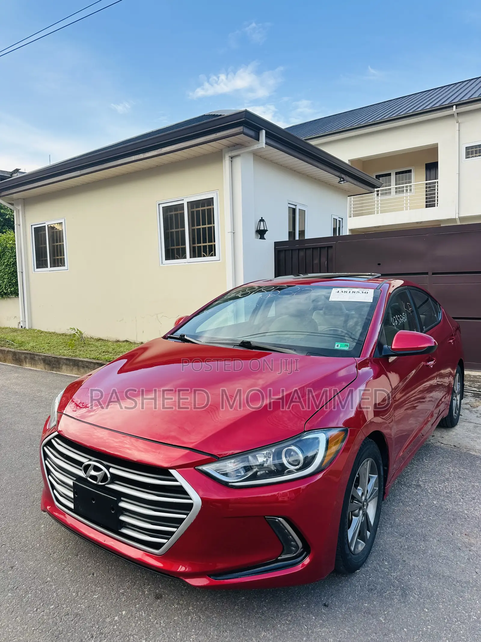 Hyundai Elantra Limited 2018 Red